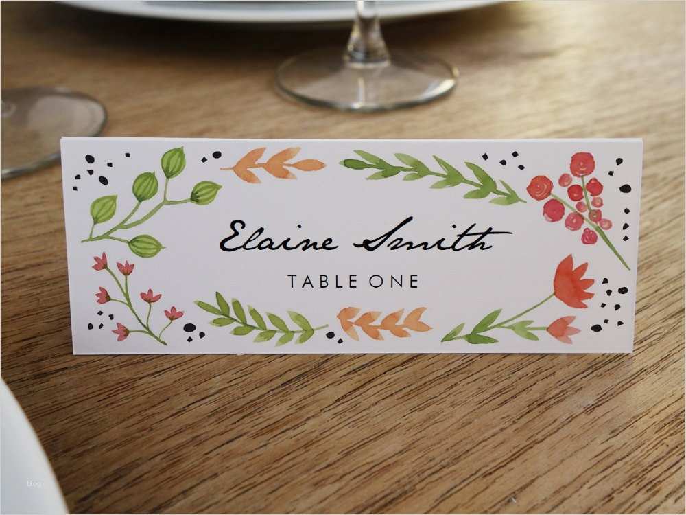 Tischkarten Word Vorlage Download : Wedding Place Cards Template Light