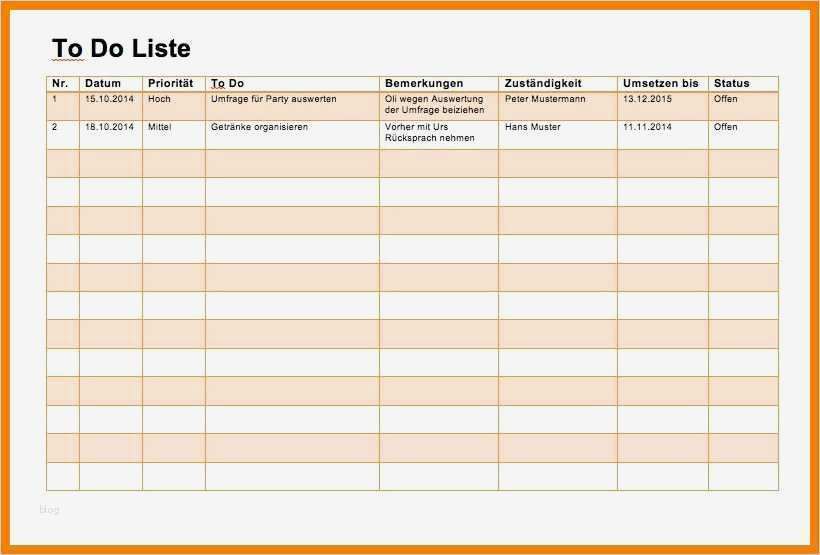 To Do Liste Excel Vorlage Best Of 8 to Do List Vorlage