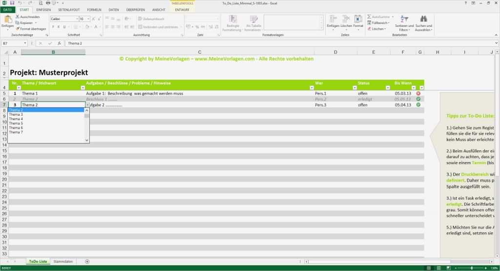 To Do Liste Excel Vorlage Kostenlos Angenehm to Do Liste Excel Vorlage Pendenzenliste Aufgabenliste