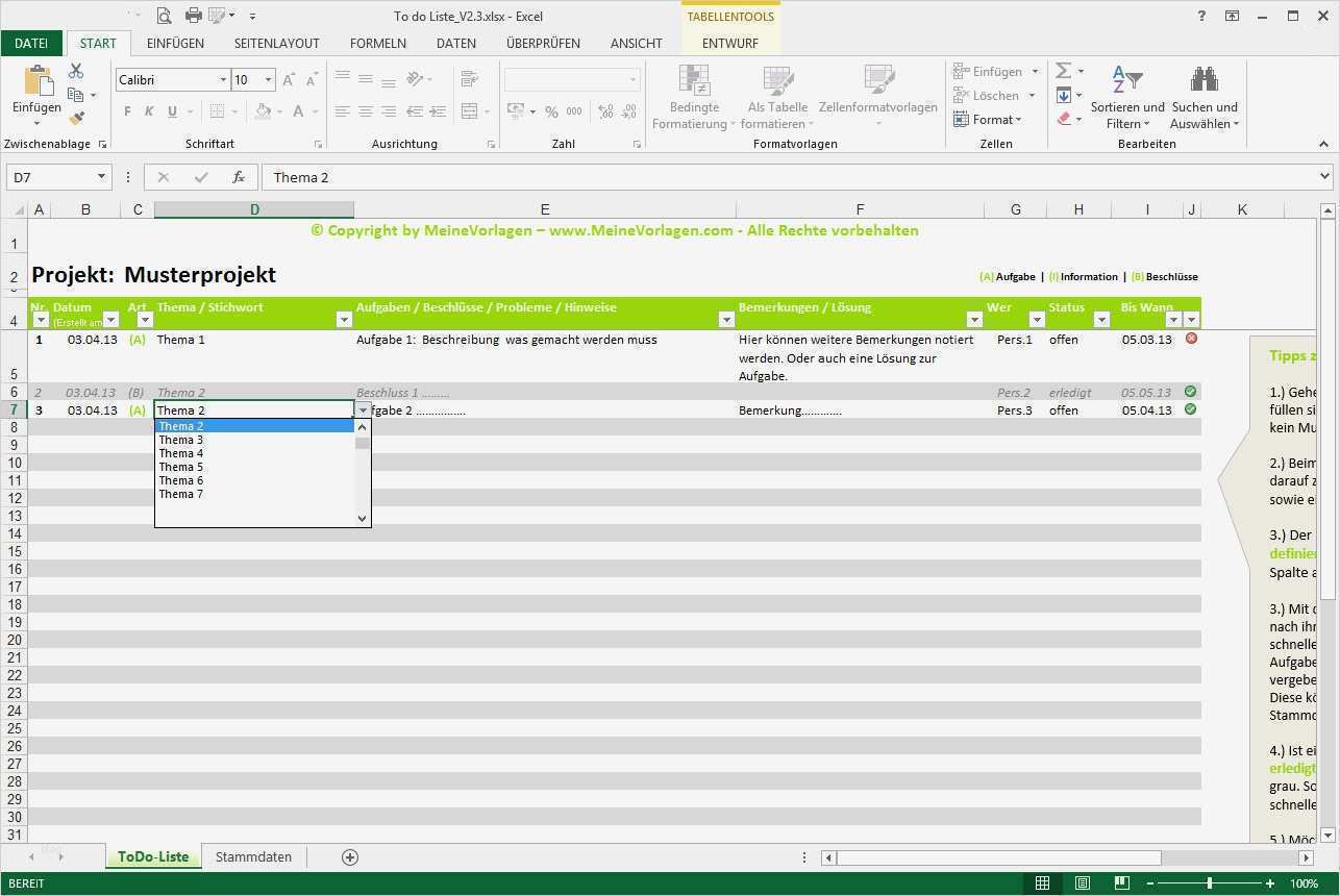 To Do Liste Excel Vorlage Neu to Do Liste Excel Vorlage Pendenzenliste Aufgabenliste