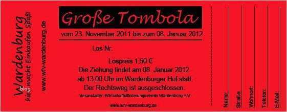 Tombola Lose Vorlagen Genial Wardenburger tombola 2016 2017 Wardenburg