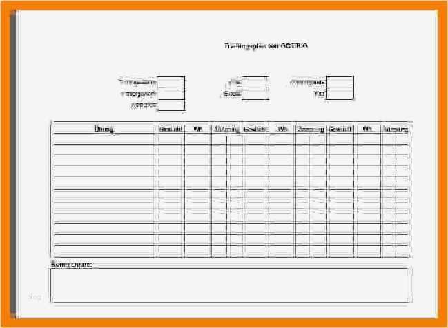 Trainingsplan Fitnessstudio Vorlage Erstaunlich 14 Trainingsplan Vorlage
