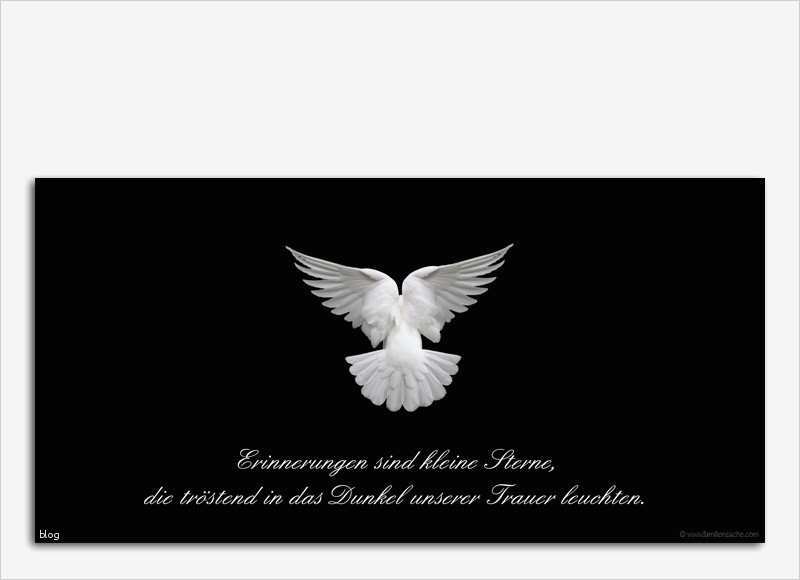 Trauerkarten Vorlagen Kostenlos Neu Trauerkarte Taube