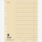 Trennblätter Bedrucken Vorlage Excel Cool Falken Trennblätter A4 Karton Chamois Böttcher Ag