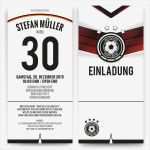 Trikot Einladungskarte Vorlage Erstaunlich Geburtstag Deutschland Trikot Einladungskarten