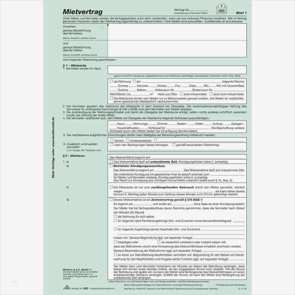 übergabeprotokoll Mietwohnung Auszug Vorlage Neu Rnk Mietvertrag Mit Übergabeprotokoll 524 3 4x2 Blatt