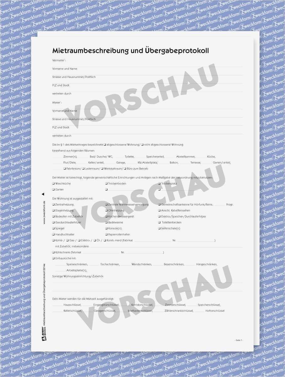übergabeprotokoll Wohnung Vorlage Erstaunlich Übergabeprotokoll Wohnung formular Zum Download