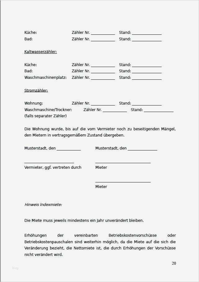 übergabeprotokoll Wohnung Vorlage Gut Häusliche Verbesserung Wohnung Mietvertrag Muster Pdf