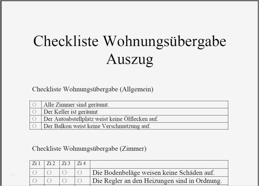übergabeprotokoll Wohnung Vorlage Süß Checkliste Wohnungsübergabe › Wohnungsübergabeprotokoll