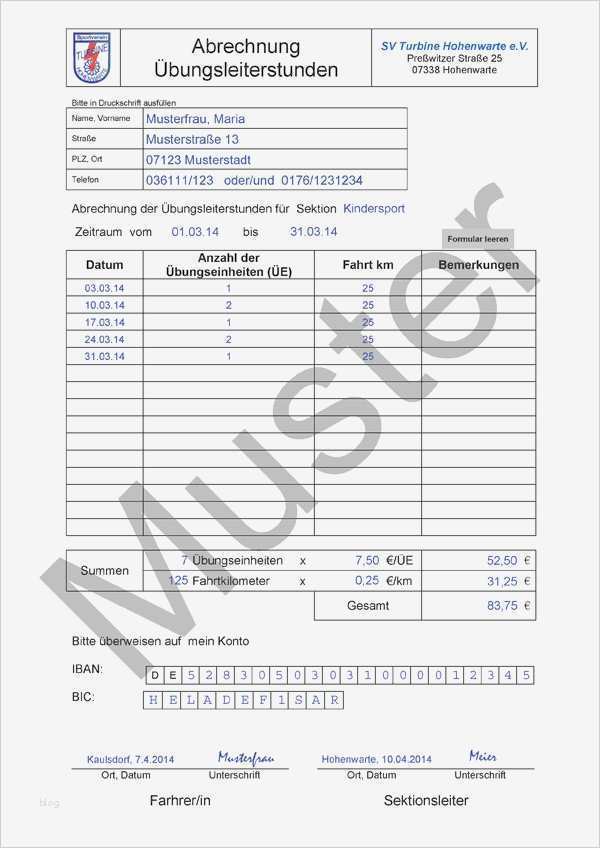 übungsleiter Rechnung Vorlage Beste Wunderbar Stunden Vorlage Fotos Beispiel Wiederaufnahme