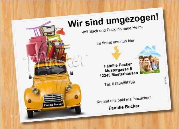 Umzug Neue Adresse Mitteilen Vorlage Genial Weiteres originelle Umzugskarten Umzug Neue Adresse