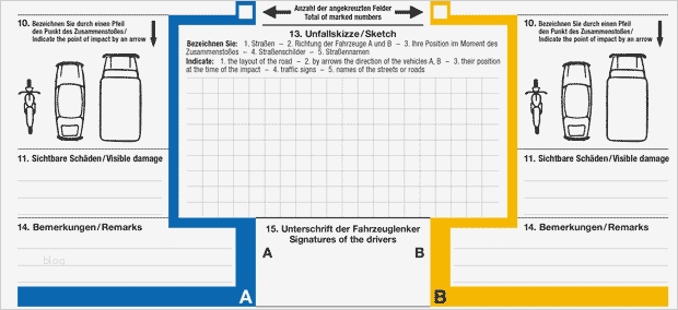 Unfall Einigung Ohne Versicherung Vorlage Einzigartig Europäischer Unfallbericht Eub
