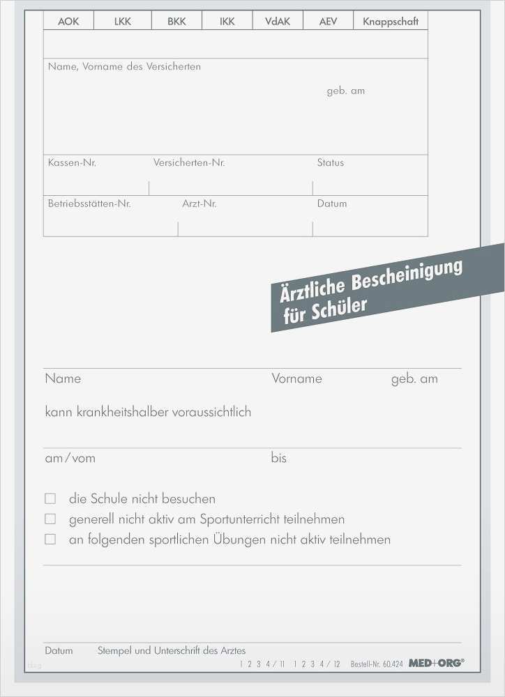 Unterlassungserklärung Vorlage Pdf Einzigartig Med org Bescheinigung Für Schüler