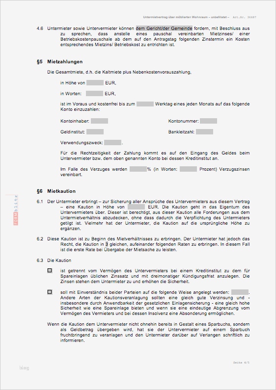 Untermietvertrag Befristet Vorlage Großartig Untermietvertrag über Möblierten Wohnraum Befristet