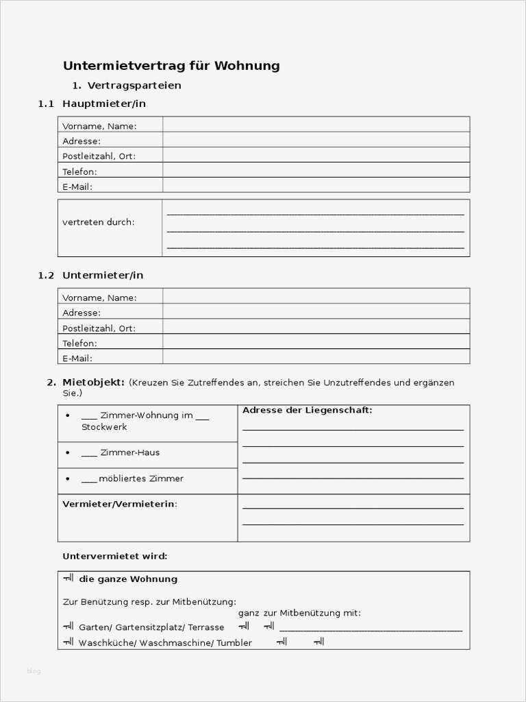 Untermietvertrag Lebenspartner Vorlage Genial Vorlage Muster Untermietvertrag Wohnungcx