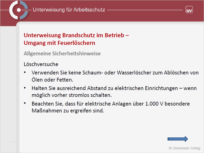 Unterweisung Brandschutz Im Betrieb Vorlage Elegant Unterweisungspräsentation Umgang Mit Feuerlöscher Hier
