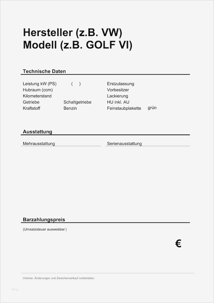 Verkaufsschild Pkw Vorlage Elegant Kfz Kaufvertrag Doc Download Microsoft Massagekindl