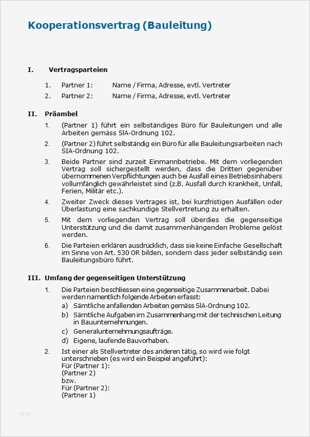 Vertrag Bauleitung Vorlage Luxus Berühmt Einfache Vertragsvorlage Zeitgenössisch Bilder