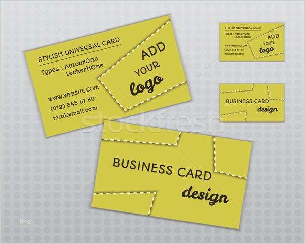 Visa Card Kündigen Vorlage Schön sommer · Gelb · Stylish · Visitenkarte · Vorlage