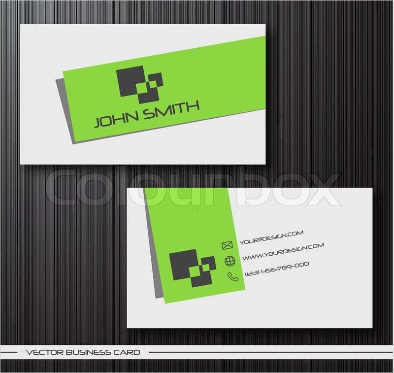 Visitenkarten Blanko Vorlage Wunderbar Vector Abstrakte Kreative Visitenkarten Set Vorlage