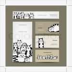 Visitenkarten Hintergrund Vorlagen Großartig Corporate Design Visitenkarten Mit Lustigen Gestreiften