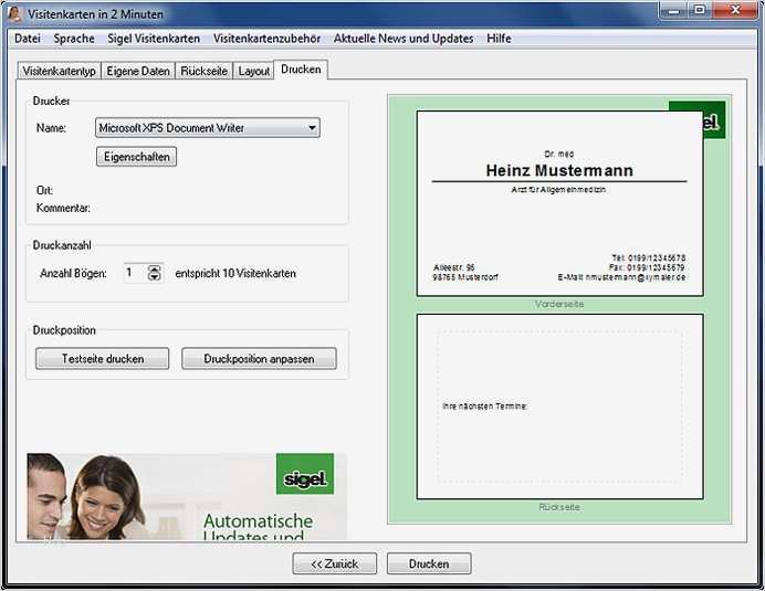 Visitenkarten Kostenlose Vorlagen Angenehm Visitenkarten In 2 Minuten Download