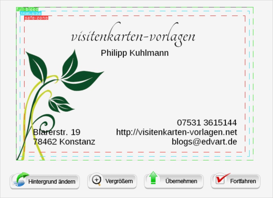 Visitenkarten Kostenlose Vorlagen Erstaunlich Online Erstellen Visitenkarte