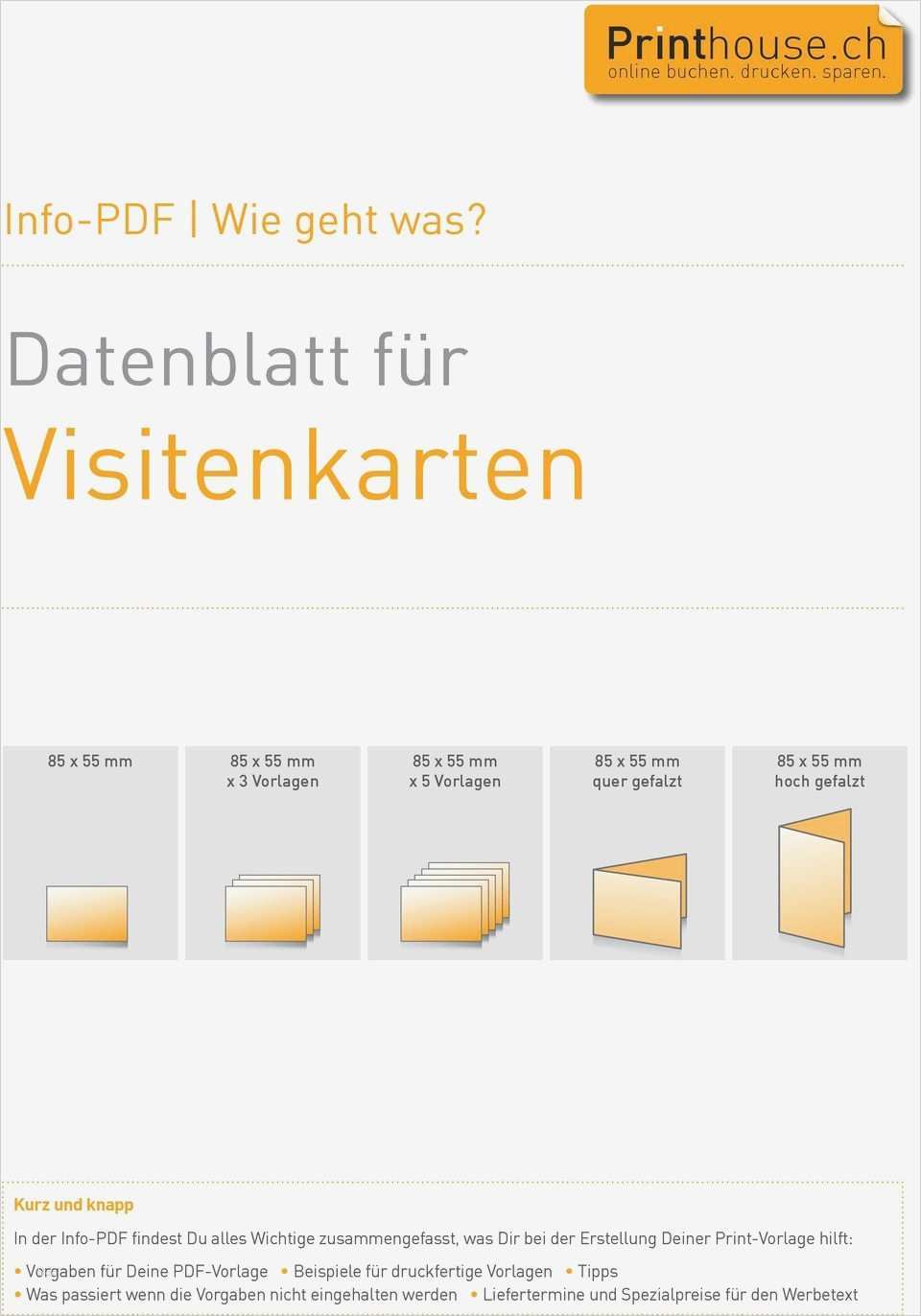 Visitenkarten Pdf Vorlage Gut Datenblatt Für Visitenkarten Pdf