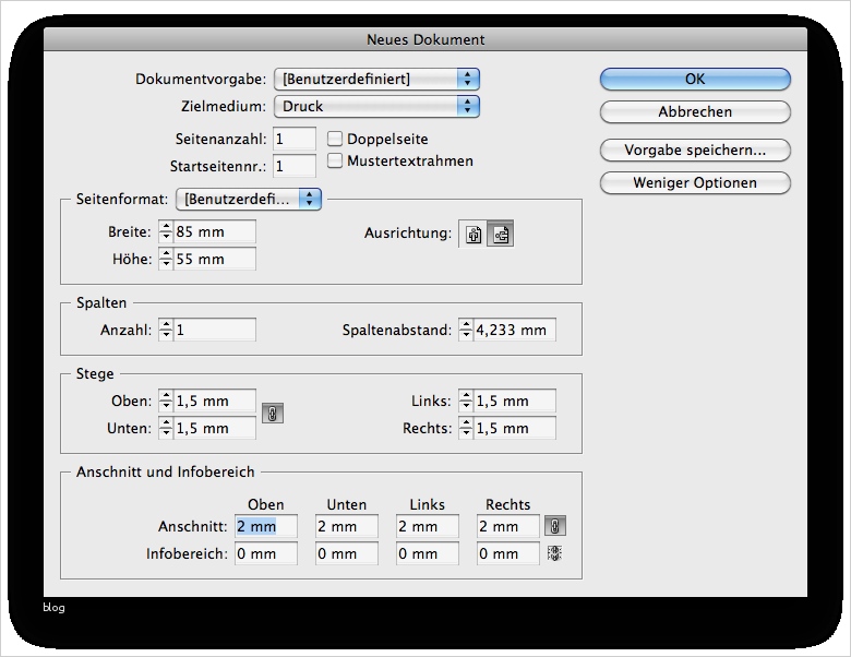 Visitenkarten Pdf Vorlage Hübsch Basics Beschnitt In Indesign Und Shop Richtig