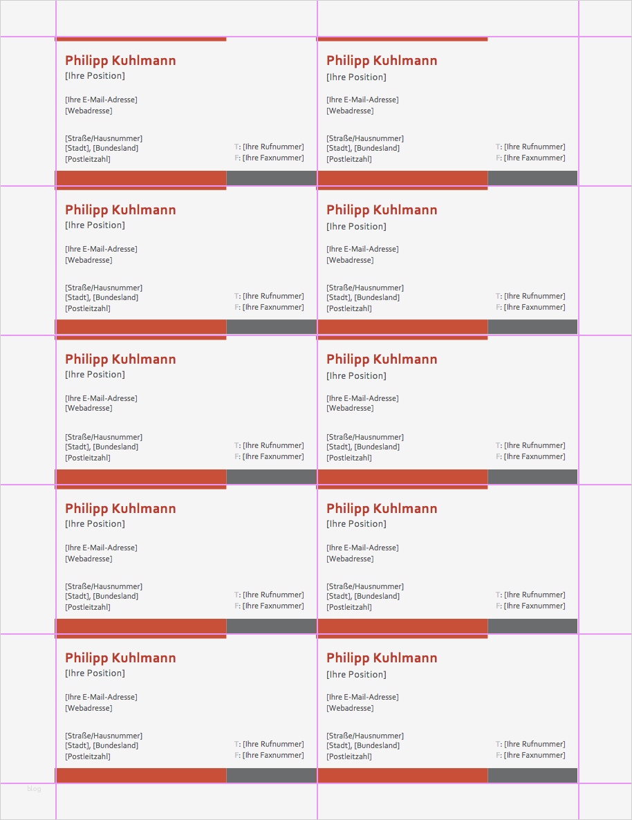 Visitenkarten Pdf Vorlage Schön Kostenlose Visitenkartenvorlage Für Privat Als Word