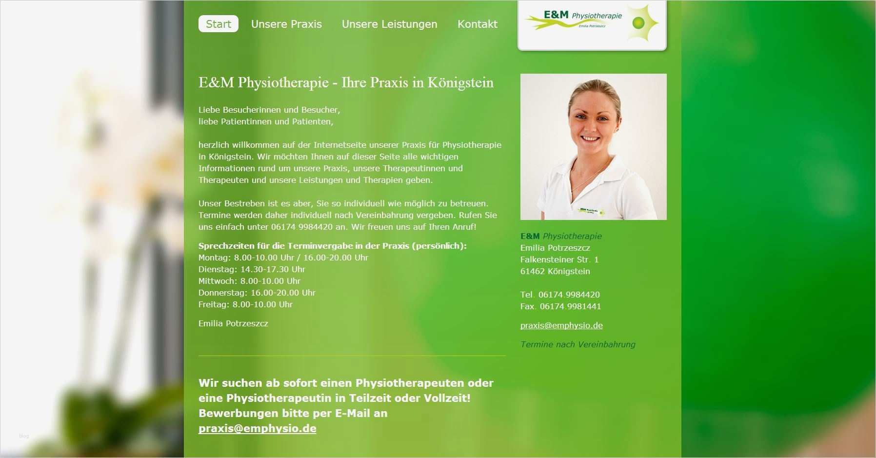 Visitenkarten Vorlagen Physiotherapie Hübsch E&m Physio Logo Visitenkarten Flyer