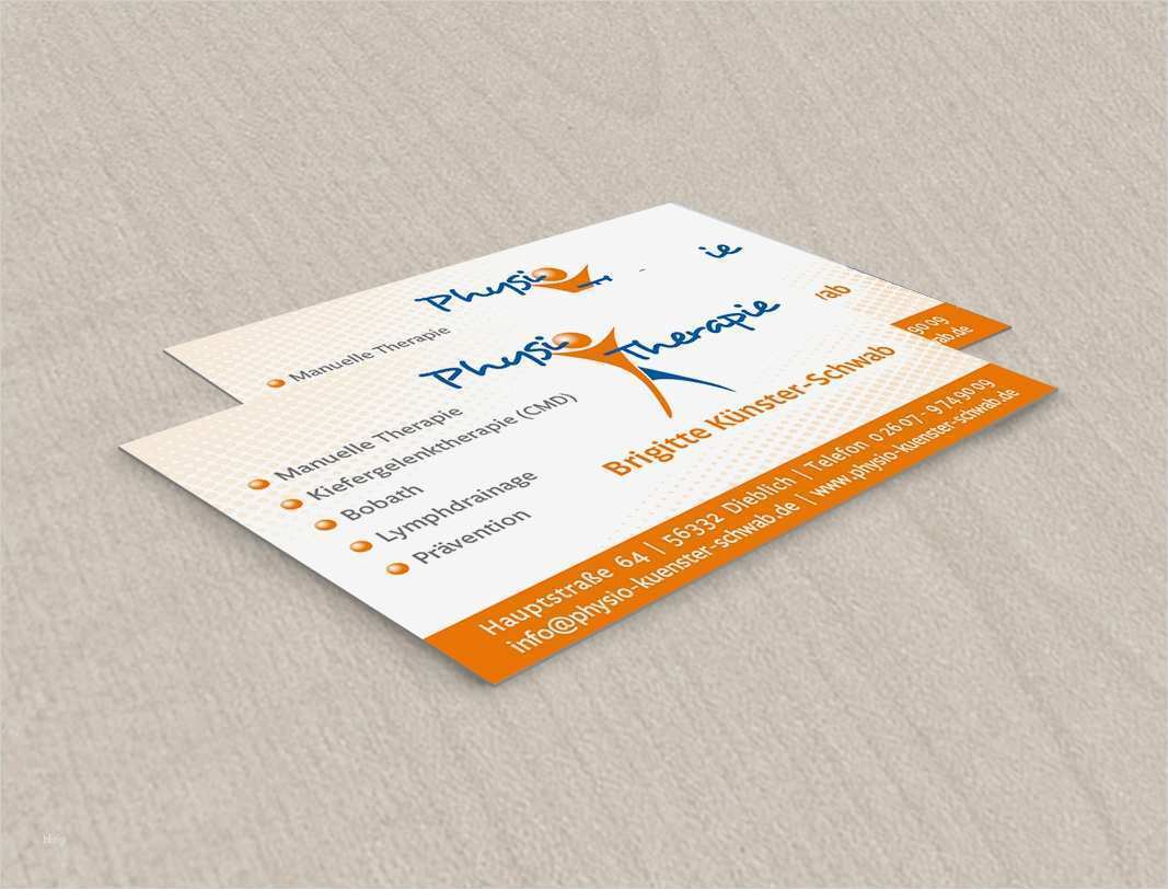 Visitenkarten Vorlagen Physiotherapie Inspiration Haag Me N Print