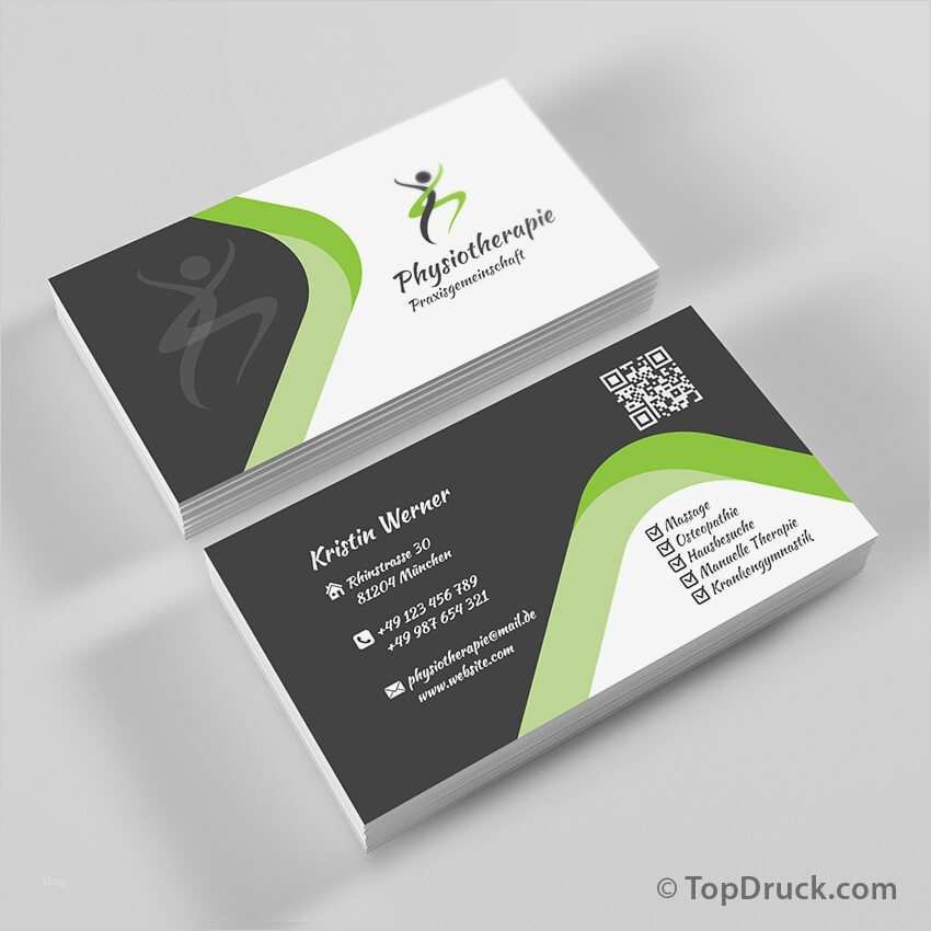 Visitenkarten Vorlagen Physiotherapie Inspiration Physiotherapie Visitenkarten Design topdruck