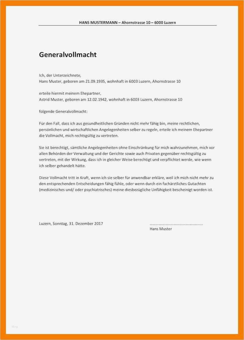 Vollmacht Hausverwaltung Vorlage Wunderbar 6 Vollmacht Beispiel