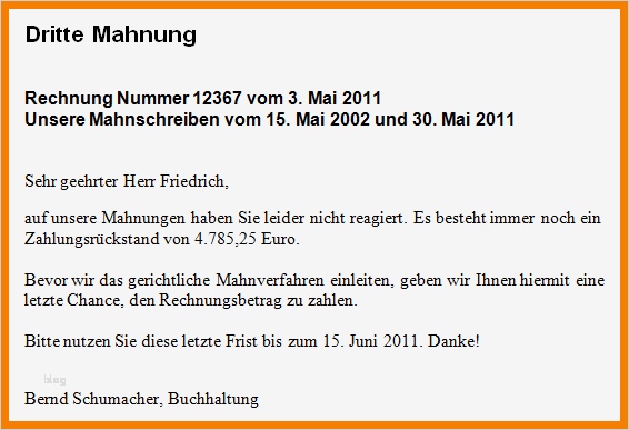 Vorlage 3 Mahnung Bewundernswert 12 3 Mahnung Vorlage