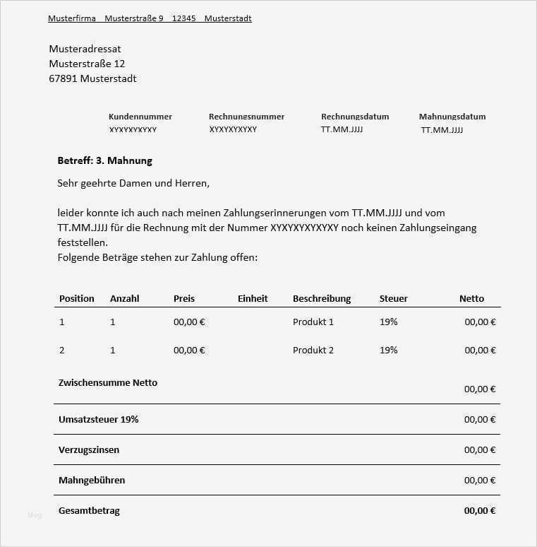 Vorlage 3 Mahnung Erstaunlich 3 Mahnung Für Freiberufler Vorlage & Muster