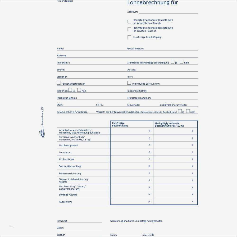 Vorlage Abrechnung Minijob Neu Charmant Gehaltsabrechnung Probe Ideen Bilder Für Das