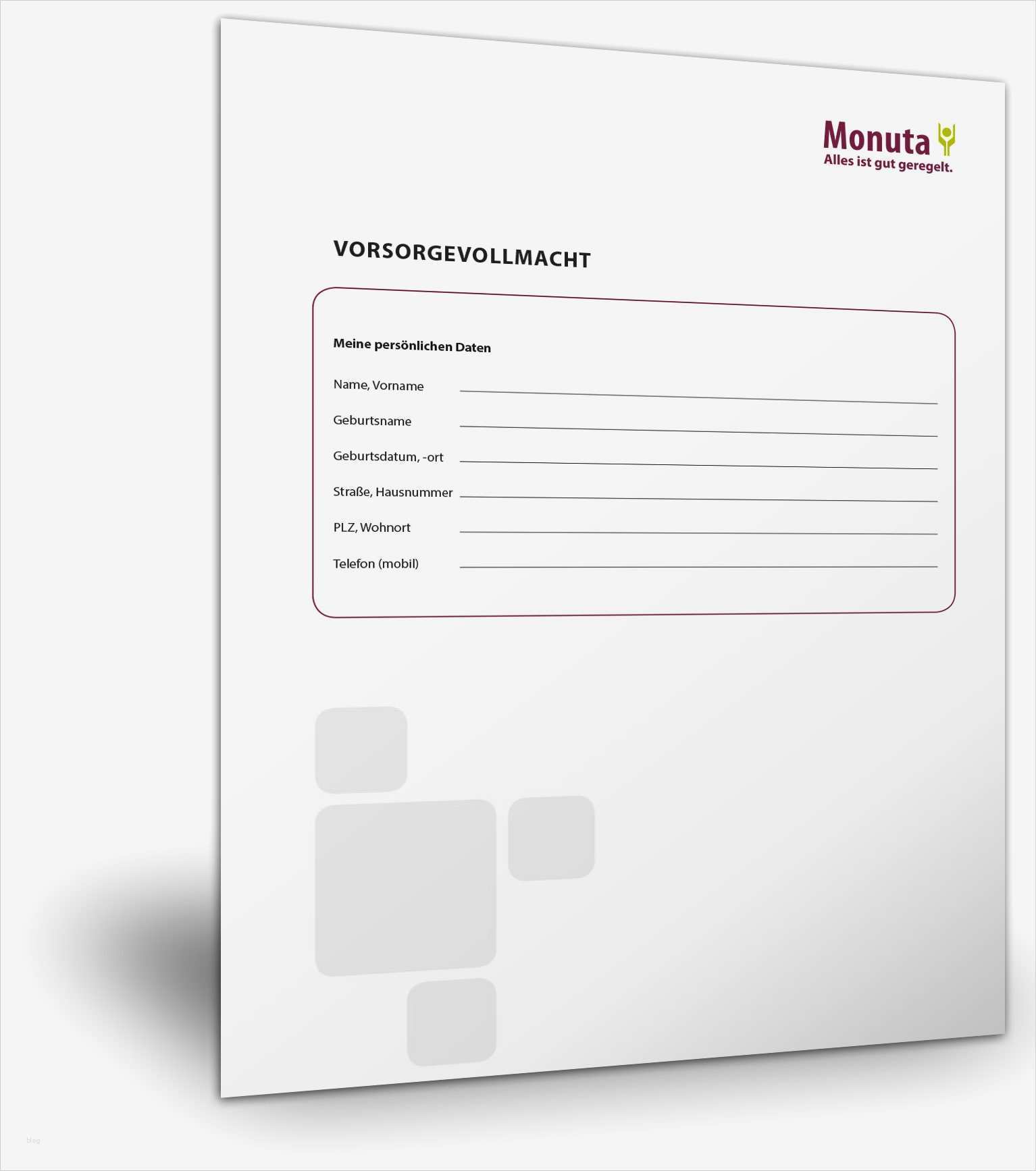 Vorlage Adressänderung Krankenkasse Angenehm Vorsorgevollmacht Mustervorlage