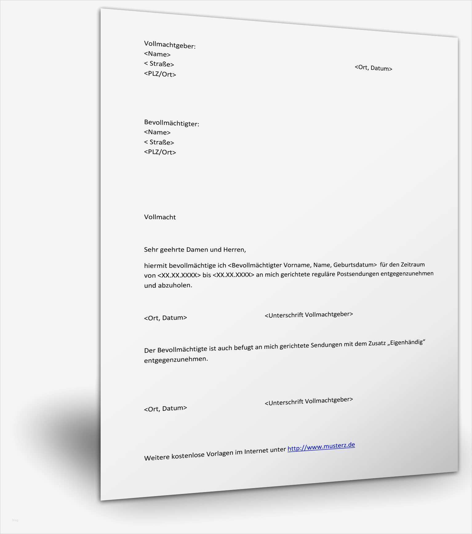 Vorlage Adressänderung Krankenkasse Bewundernswert Postvollmacht