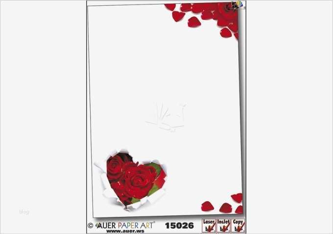Vorlage Adressaufkleber Kostenlos Hübsch Motivpapier Briefpapier Rote Rosen Herz Günstig Bestellen