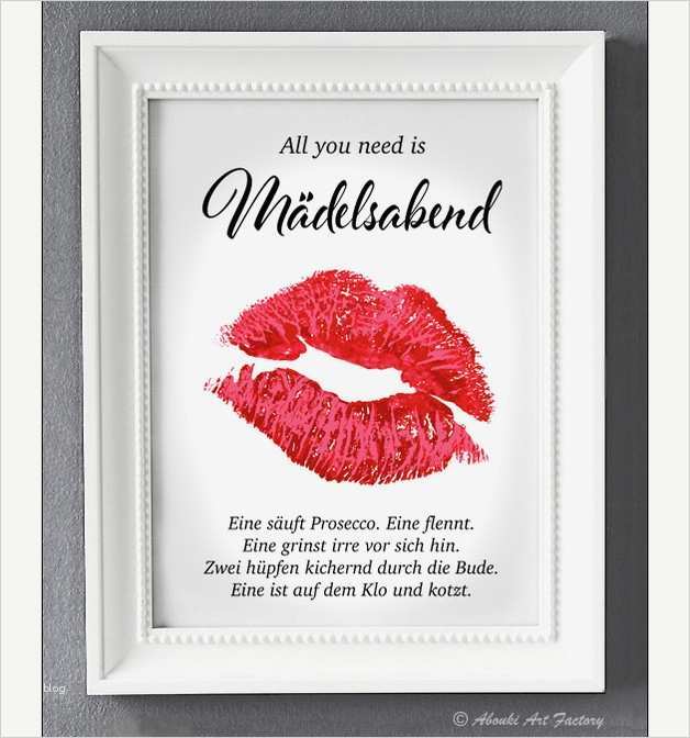 Vorlage Aktie Geschenk Schön originaldruck Kunstdruck A4 Mädelsabend Ein