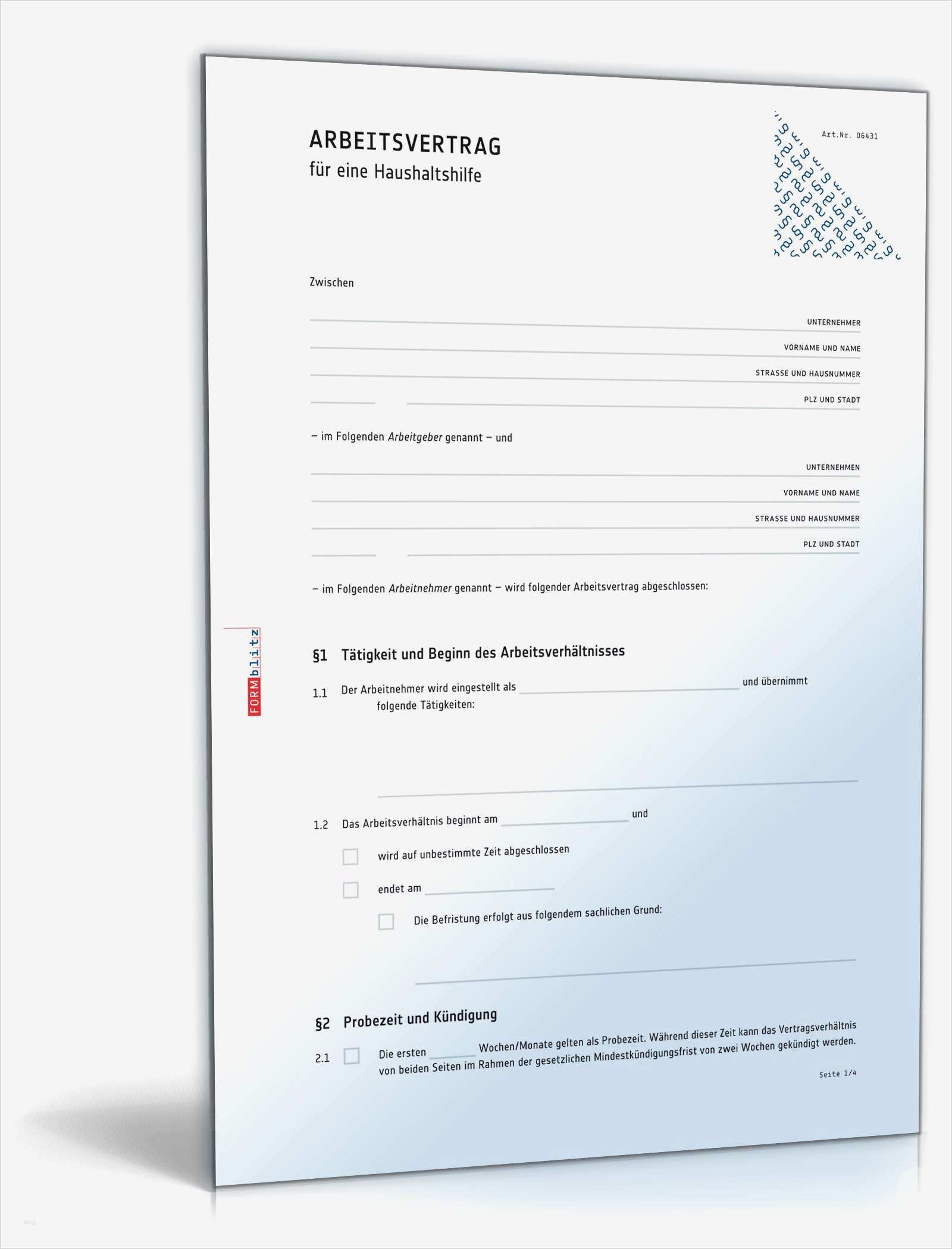 Vorlage Arbeitsvertrag Haushaltshilfe Best Of Arbeitsvertrag Haushaltshilfe