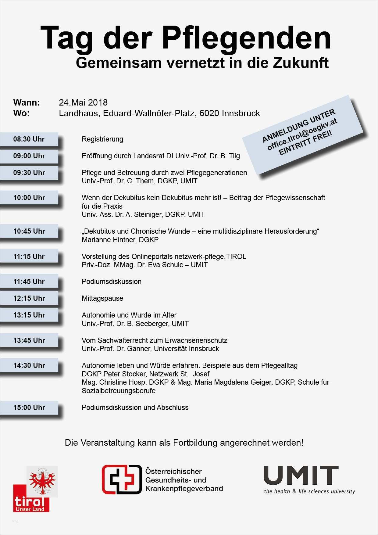Vorlage Einladung Betriebsversammlung Erstaunlich Tag Der Pflegenden – Tirol – Pflege Professionell