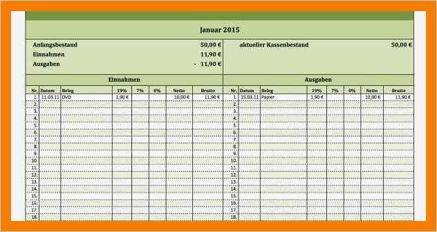 Vorlage Einnahmen Ausgaben Rechnung Fabelhaft 10 Einnahmen Ausgaben Rechnung Vorlage Excel