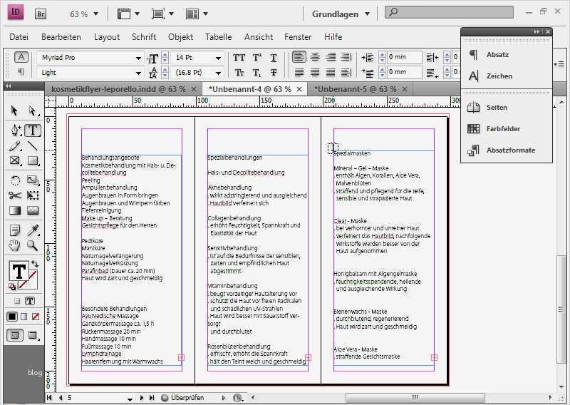 Vorlage Flyer Indesign Inspiration Flyerdesign Im Faltformat Am Beispiel Eines