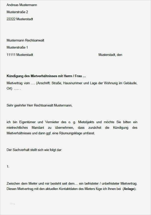 Vorlage Fristlose Kündigung Durch Arbeitgeber Inspiration Fristlose Kündigung Mietvertrag