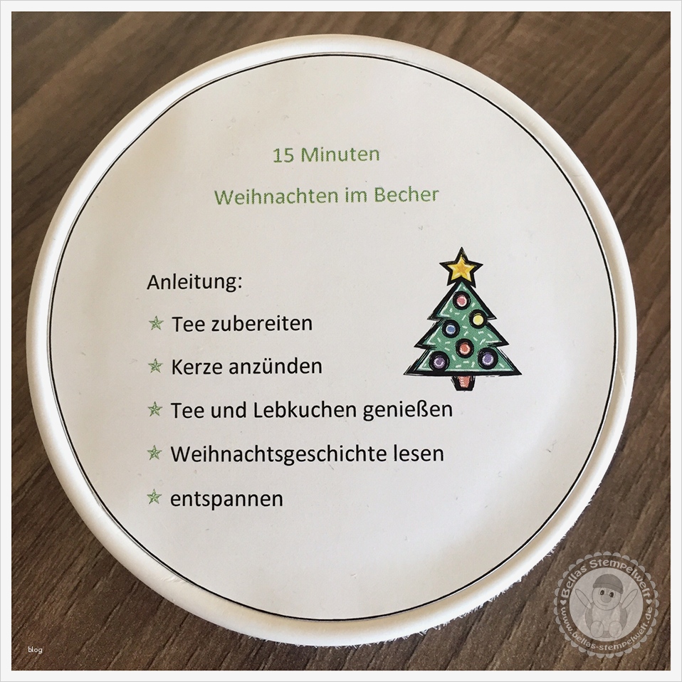 Vorlage Für 15 Minuten Weihnachten In Der Tüte Wunderbar Bellas Stempelwelt