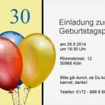 Vorlage Geburtstagseinladung 30 Schönste 30 Geburtstag Einladung