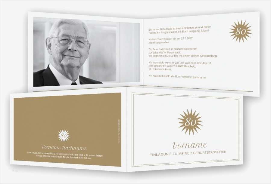 Vorlage Geburtstagseinladung 85 Fabelhaft Einladungen 80 Geburtstag