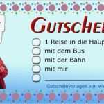 Vorlage Gutschein Reise Angenehm Gutscheine Zum Ausdrucken Essen